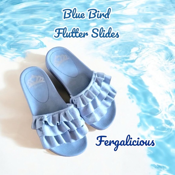 Fergalicious Blue Flutter Slide - Picture 1 of 6